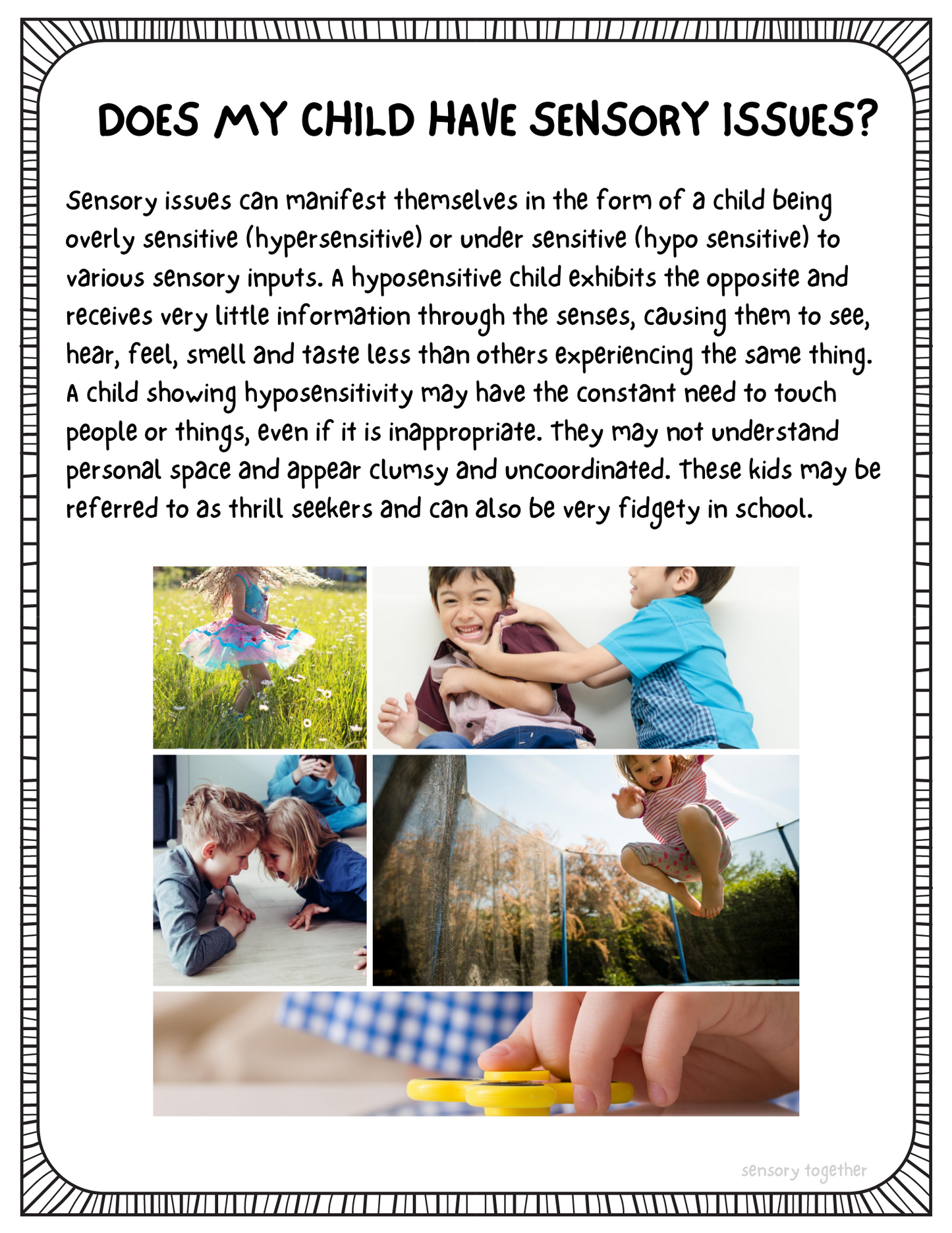 Sensory Crave Program (Sensory Seekers) *Digital Download*