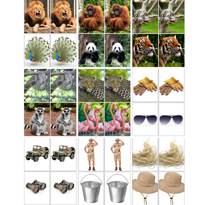 Zoo Animals Memory Care Bundle