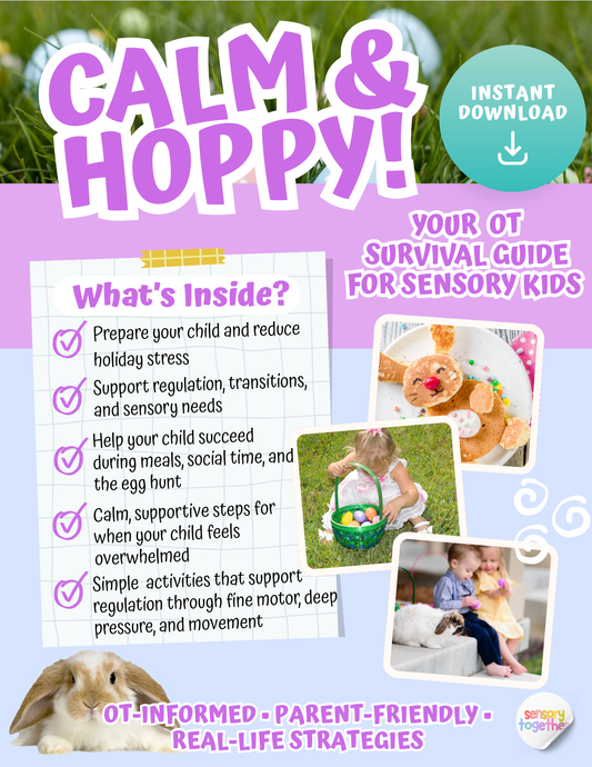 Easter Sensory Support Toolkit for Kids | Autism, Regulation & OT-Informed Holiday Printable | Calm & Hoppy Easter Guide
