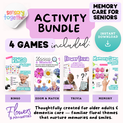 Flowers & Pollinators Memory Care Bundle