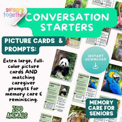 Zoo Animals Memory Care Bundle