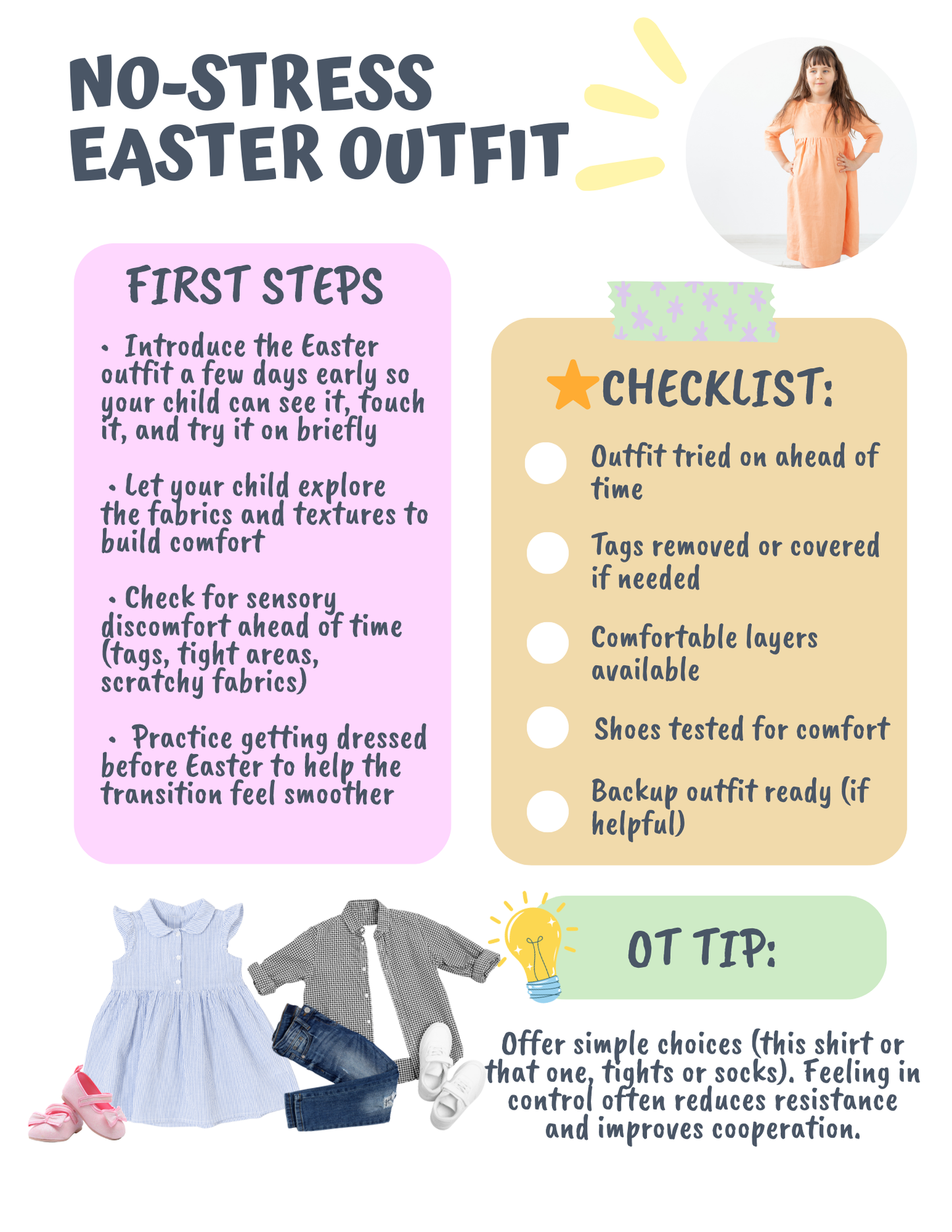 Easter Sensory Support Toolkit for Kids | Autism, Regulation & OT-Informed Holiday Printable | Calm & Hoppy Easter Guide