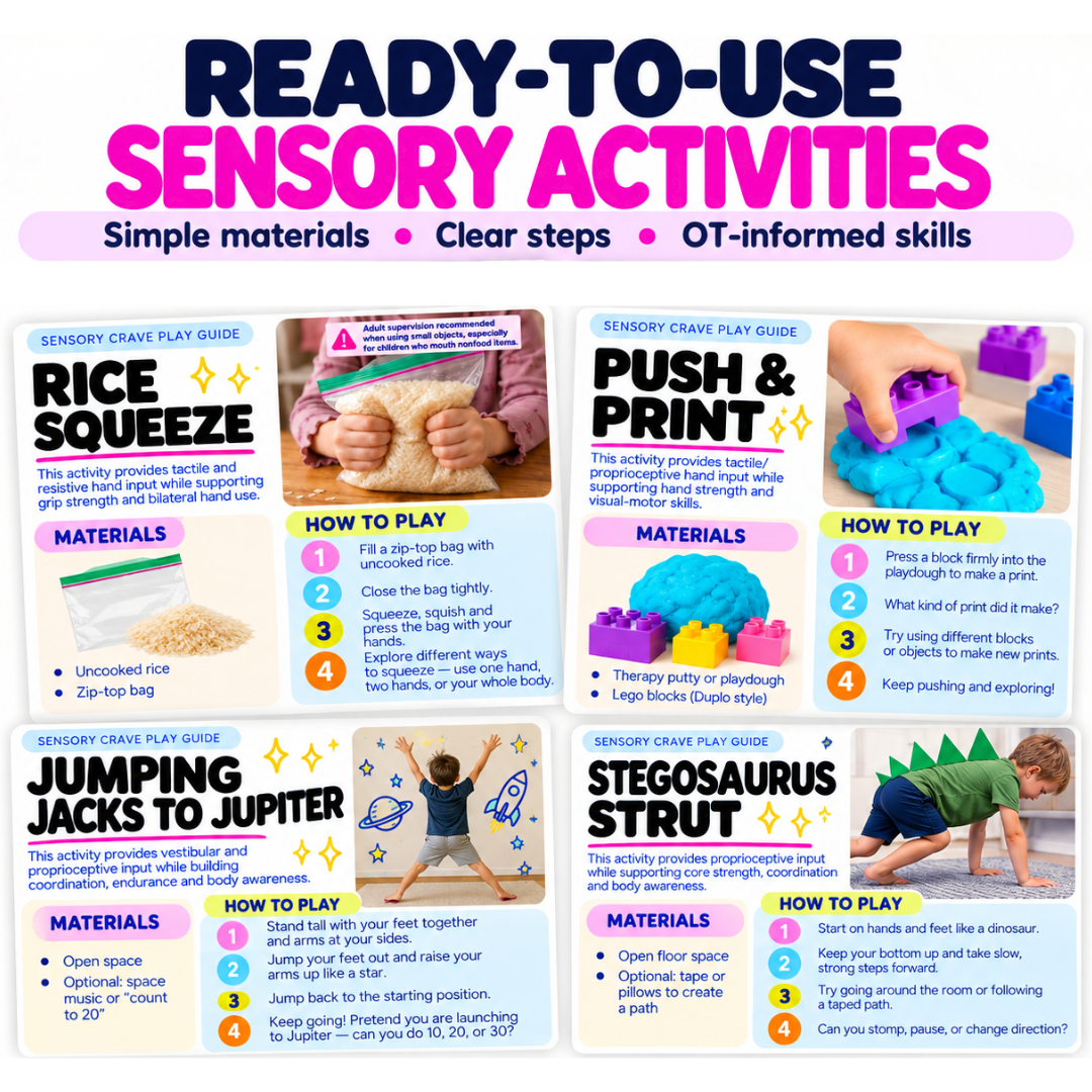 Sensory Crave Program – OT-Informed Support for Sensory Seekers