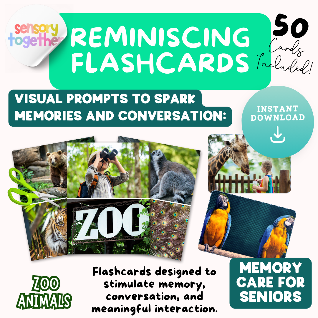 Zoo Animals Memory Care Bundle
