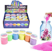 Load image into Gallery viewer, 12-Pack Magic Sand, 4lbs – Atlantis Sand, Hydrophobic Space Sand – Blue Colored Play Sand for Kids &amp; Adults
