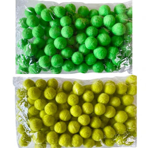100 Felt Pom Poms (2 cm / 0.8 inch) – Wool Felt Balls in Your Choice of Color | Bulk Pom Poms for DIY, Sensory Play, Crafts & More