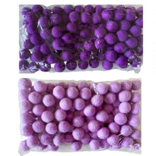 Load image into Gallery viewer, 100 Felt Pom Poms (2 cm / 0.8 inch) – Wool Felt Balls in Your Choice of Color | Bulk Pom Poms for DIY, Sensory Play, Crafts &amp; More
