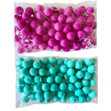 Load image into Gallery viewer, 100 Felt Pom Poms (2 cm / 0.8 inch) – Wool Felt Balls in Your Choice of Color | Bulk Pom Poms for DIY, Sensory Play, Crafts &amp; More
