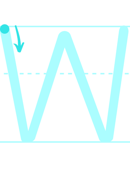 Handwriting Cards: Uppercase Letters