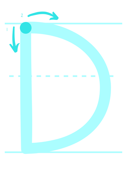 Handwriting Cards: Uppercase Letters