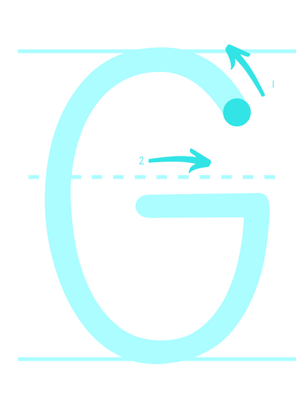 Handwriting Cards: Uppercase Letters