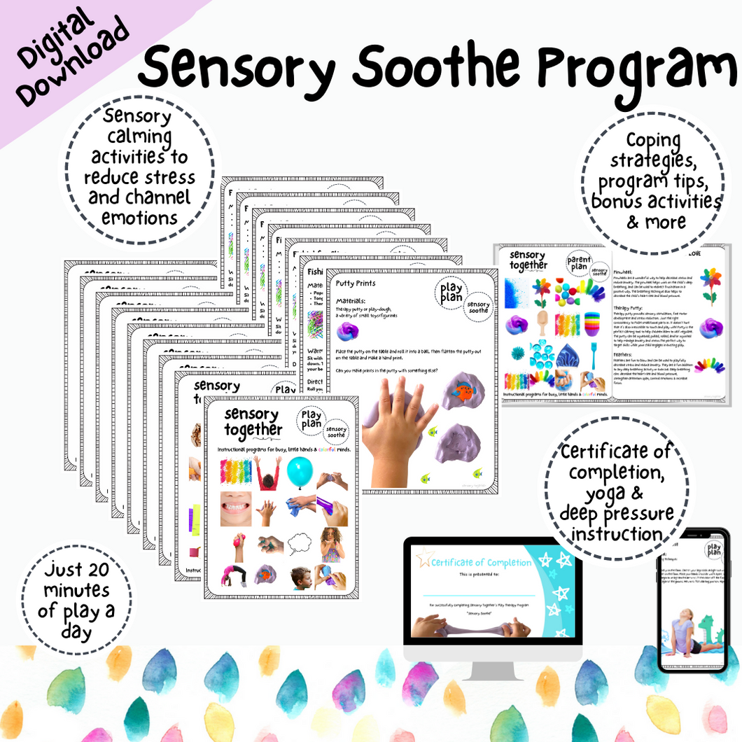 Sensory Soothe Program (Anxiety, Meltdowns, Self-Regulation) *Digital Download*
