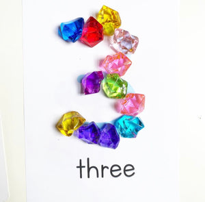 180 Pcs Large Multicolor Assorted Acrylic Gems