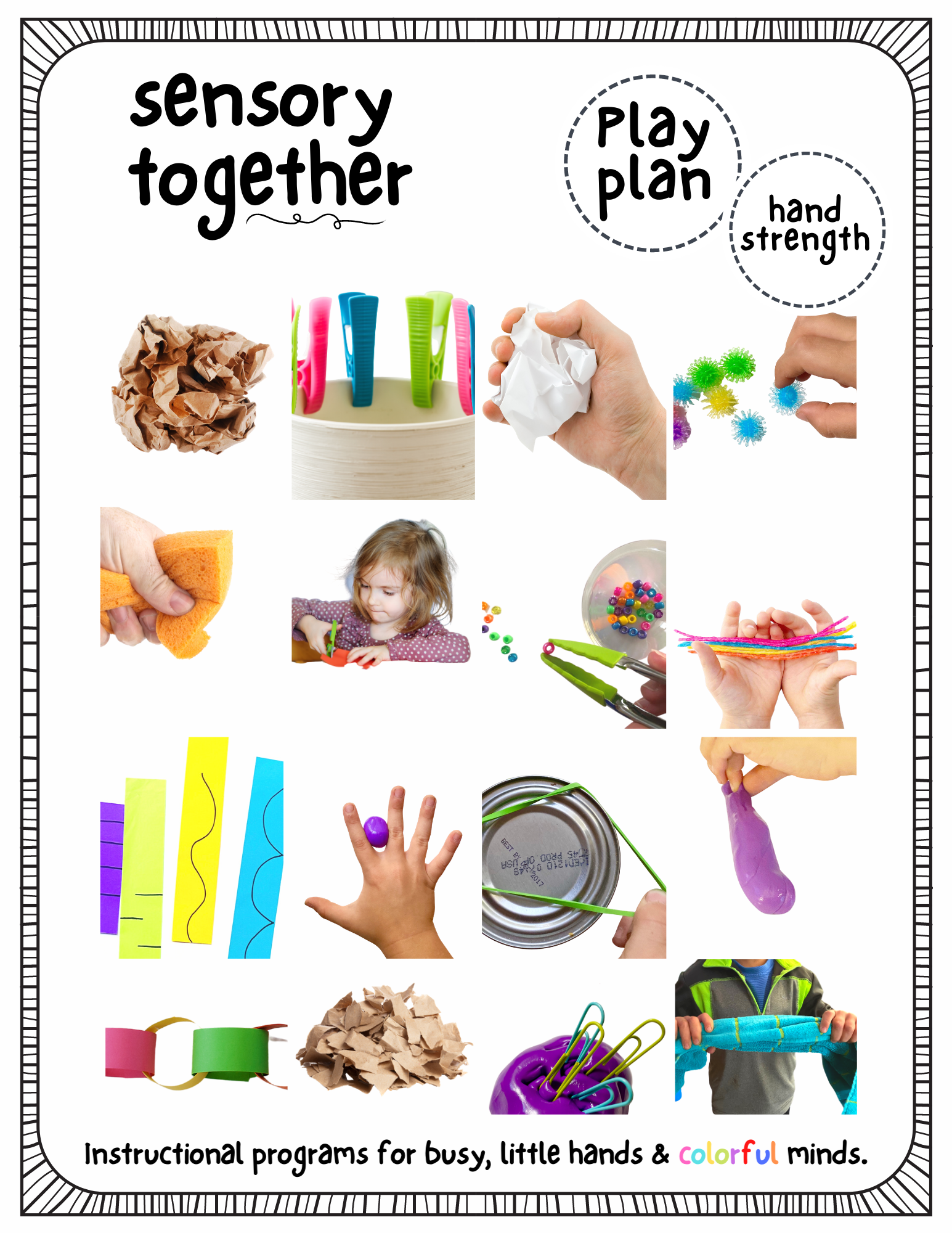 Occupational Therapy Sensory Motor Play Activities First/Then